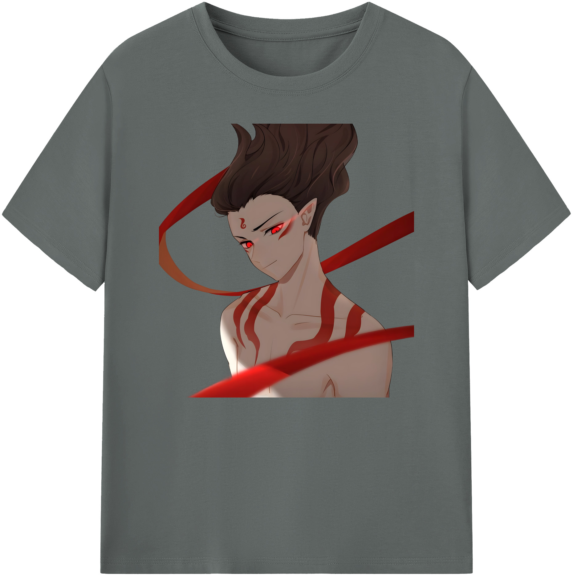 （画像用） Ne Zha 2 ナタ 魔童の大暴れ 綿100％ メンズ半袖Tシャツ｜肌触りやわらか＆通気性